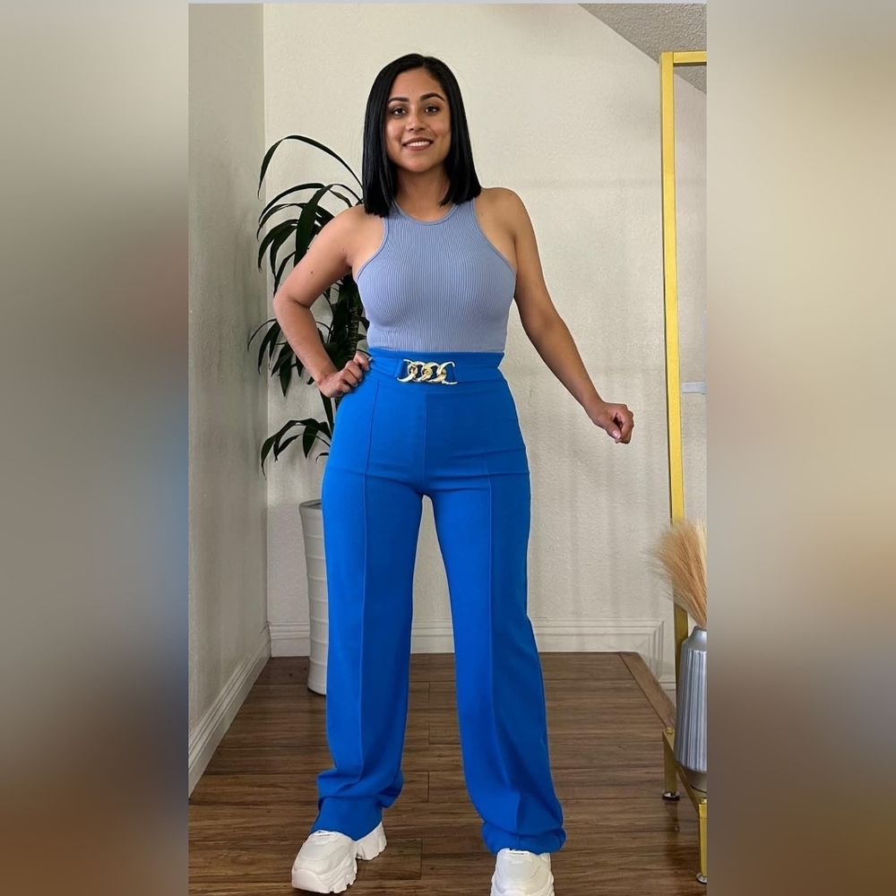 High-Rise Wide Leg Pants